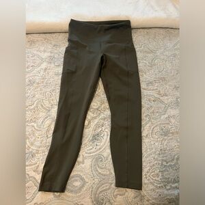 Yoga pants, light olive color, new without tags